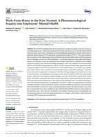 Work-From-Home in the New Normal: A Phenomenological Inquiry into Employees’ Mental Health