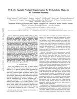 SVR-GS: Spatially Variant Regularization for Probabilistic Masks in 3D Gaussian Splatting