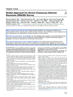 Global Approach for Severe Cutaneous Adverse Reactions (GRASS) Survey