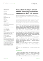 Modulation of allergic airways disease employing bio-mimetic nanoparticles with TLR agonists