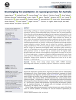 Disentangling the uncertainties in regional projections for Australia