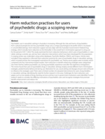 Harm reduction practises for users of psychedelic drugs: a scoping review