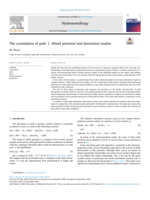 The cyanidation of gold. 1. Mixed potential and dissolution studies