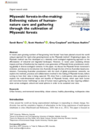 Miyawaki forests-in-the-making: Enlivening values of human–nature care and gathering through the cultivation of Miyawaki forests