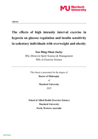The effects of high intensity interval exercise in hypoxia on glucose regulation and insulin sensitivity in sedentary individuals with overweight and obesity