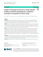 Health of Aboriginal and Torres Strait Islander children and their grandparents: a Western Australian retrospective cohort study