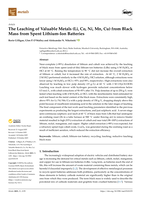 The Leaching of Valuable Metals (Li, Co, Ni, Mn, Cu) from Black Mass from Spent Lithium-Ion Batteries