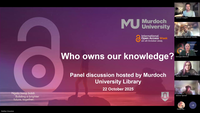 "Who owns our knowledge?" panel discussion