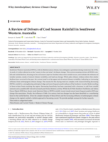 A Review of Drivers of Cool Season Rainfall in Southwest Western Australia