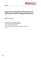 Application of Computational Fluid Dynamics in Optimizing Flat Plate microalgal Photobioreactor