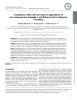 Crowding-out effect of out-of-pocket expenditure on non-communicable diseases in sub-Saharan Africa: a Nigerian case study