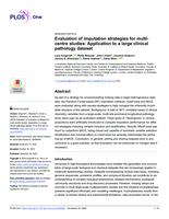 Evaluation of imputation strategies for multi-centre studies: Application to a large clinical pathology dataset