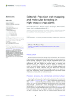 Editorial: Precision trait mapping and molecular breeding in high-impact crop plants