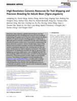 High-Resolution Genomic Resources for Trait Mapping and Precision Breeding for Adzuki Bean (Vigna angularis)
