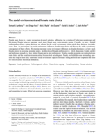 The social environment and female mate choice