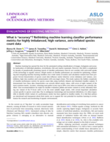 What is "accuracy"? Rethinking machine learning classifier performance metrics for highly imbalanced, high variance, zero-inflated species count data