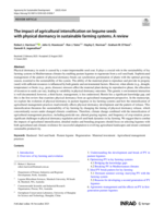 The impact of agricultural intensification on legume seeds with physical dormancy in sustainable farming systems. A review