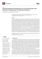 The Electrochemical Performance of Co3O4 Electrodes with Platinum Nanoparticles for Chlorine Evolution