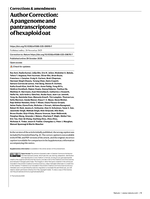 Author Correction: A pangenome and pantranscriptome of hexaploid oat