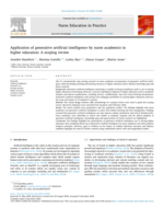 Application of generative artificial intelligence by nurse academics in higher education: A scoping review