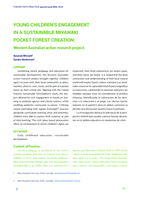 Young children’s engagement in a sustainable Miyawaki pocket forest creation: Western Australian action research project