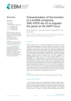 Characterisation of the function of a lncRNA containing SINE-VNTR-Alu 67 to regulate the genes at the MAPT locus