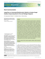 sangerFlow, an Automated Bioinformatics Pipeline to Analyze Sanger Amplicon Sequencing Data for Pest and Pathogen Diagnosis