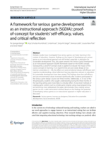 A framework for serious game development as an instructional approach (SGDIA): proof-of-concept for students’ self-efficacy, values, and critical reflection