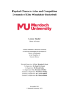 Physical Characteristics and Competition Demands of Elite Wheelchair Basketball