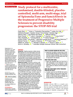 Study protocol for a multicentre, randomised, double-blinded, placebo-controlled, multi-arm, multi-stage, trial of SpironolacTone and famciclOovir in the treatment of Progressive Multiple Sclerosis to prevent disability progression: the STOP-MS trial