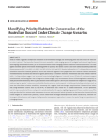 Identifying Priority Habitat for Conservation of the Australian Bustard Under Climate Change Scenarios
