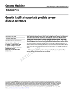 Genetic liability to psoriasis predicts severe disease outcomes