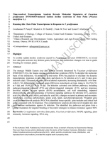 Time-resolved Transcriptome Analysis Reveals Molecular Signatures of Fusarium proliferatum DSM106835-induced sudden decline syndrome in Date Palm (Phoenix dactylifera L.)