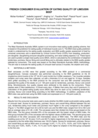 French consumer evaluation of eating quality of Limousin beef