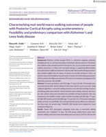 Characterising real‐world macro walking outcomes of people with Posterior Cortical Atrophy using accelerometery: Feasibility and preliminary comparison with Alzheimer's and Lewy body disease