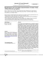 Morphological and Seed Quality Characterization of Emmer Wheat (Triticum dicoccum) germplasm : Characterization of Emmer Wheat (Triticum dicoccum) germplasm