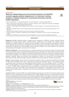 Molecular epidemiology and environmental persistence of methicillin-resistant coagulase-positive Staphylococci in a Veterinary Teaching Hospital in Thailand: Evidence for nosocomial transmission and One Health implications