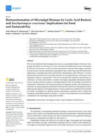 Biotransformation of Microalgal Biomass by Lactic Acid Bacteria and Saccharomyces cerevisiae: Implications for Food and Sustainability
