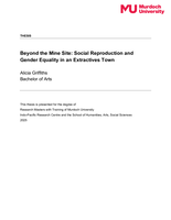 Beyond the Mine Site: Social Reproduction and Gender Equality in an Extractives Town