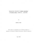 Morphological variation in Egernia Napoleonis and Egernia Kingii (Lacertilia: Scinidae)