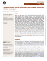 Combined compost and clay amendments improve water and nutrient retention in sandy soil