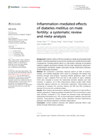 Inflammation-mediated effects of diabetes mellitus on male fertility: a systematic review and meta-analysis