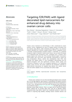 Targeting F2R/PAR1 with ligand decorated lipid nanocarriers for enhanced drug delivery into ovarian cancer cells