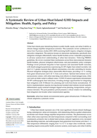 A Systematic Review of Urban Heat Island (UHI) Impacts and Mitigation: Health, Equity, and Policy
