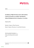 Irradiation of High-risk Insect pests: Phytosanitary Control of Pseudococcus baliteus and Hypoxia- Induced Radioprotection in Zeugodacus cucurbitae