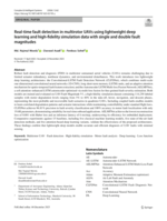 Real-time fault detection in multirotor UAVs using lightweight deep learning and high-fidelity simulation data with single and double fault magnitudes