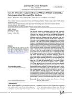 Genetic Diversity Analyses of Bread Wheat (Triticumaestivum L.) Genotypes using Microsatellite Markers