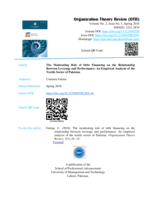 The Moderating Role of Debt Financing on the Relationship Between Leverage and Performance: An Empirical Analysis of the Textile Sector of Pakistan