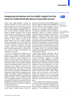 Integrating microbiomes into One Health: insights from the 2025 One Health World Microbiome Partnership Summit