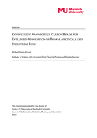 Engineering nanoporous carbon beads for enhanced adsorption of pharmaceuticals and industrial ions